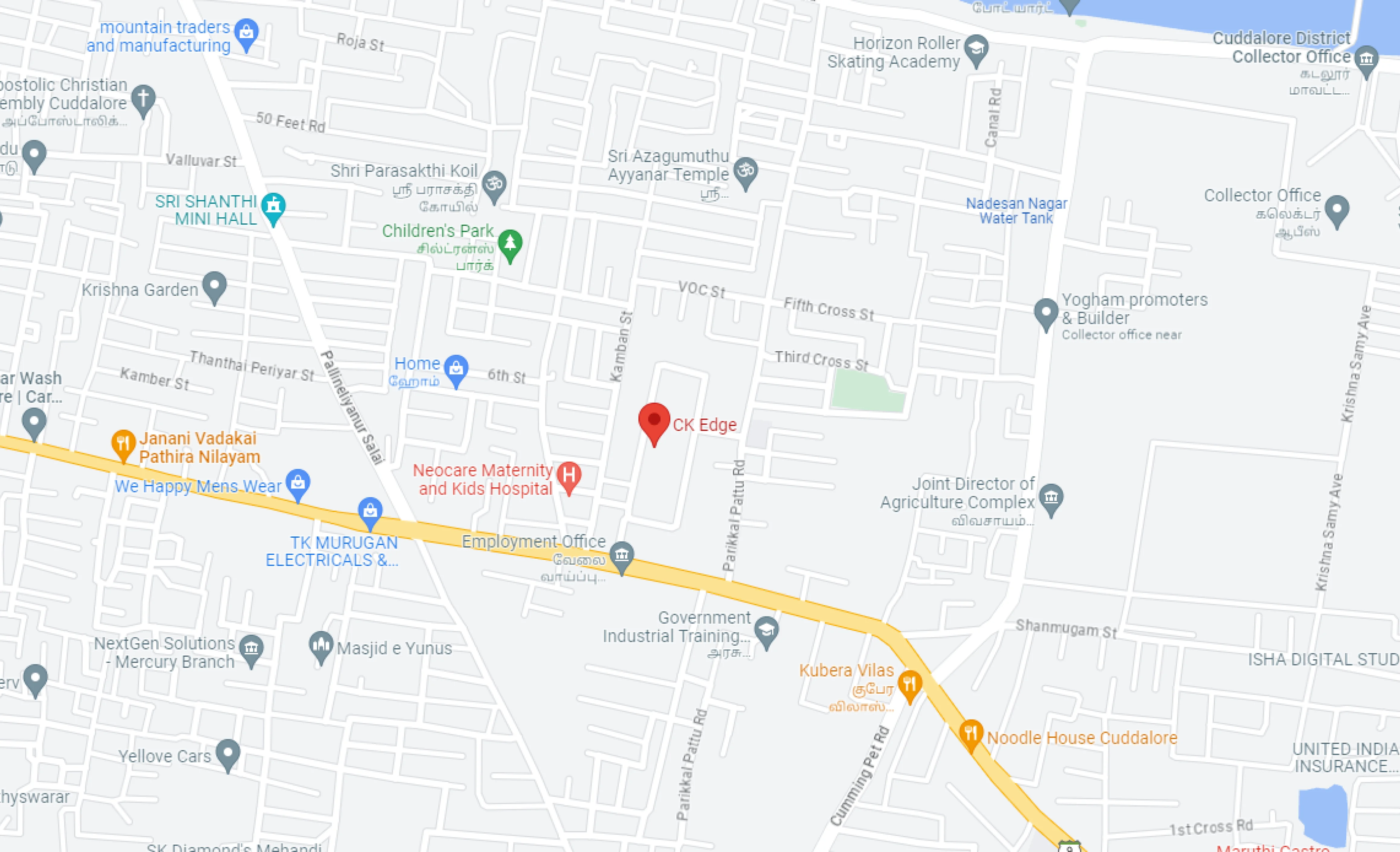 cuddalore map location